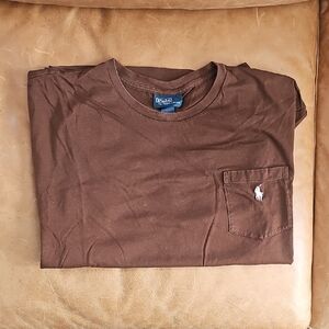 Polo by Ralph Lauren Men's Chocolate Brown Tee